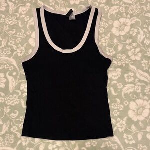 H&M Black and White Women's Tank Top